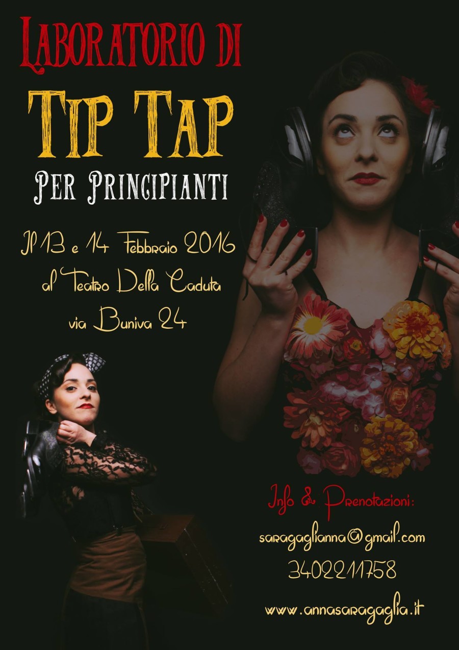 il 13 e il 14 Febbraio:  Per un San Valentino coi Tacchi!! Workshop di Tip Tap a Torino