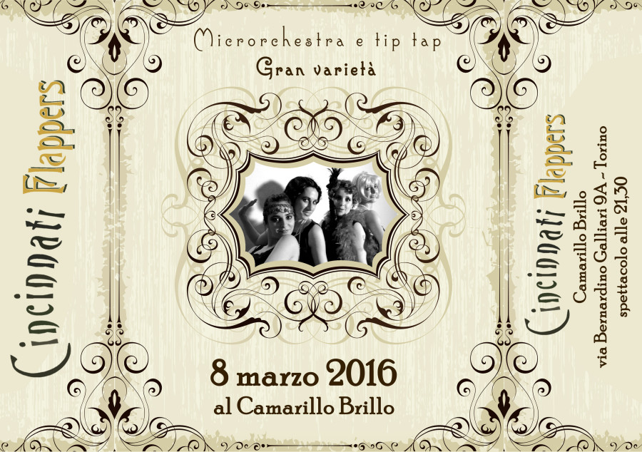 8 Marzo: Le Cincinnati Flappers a Torino!