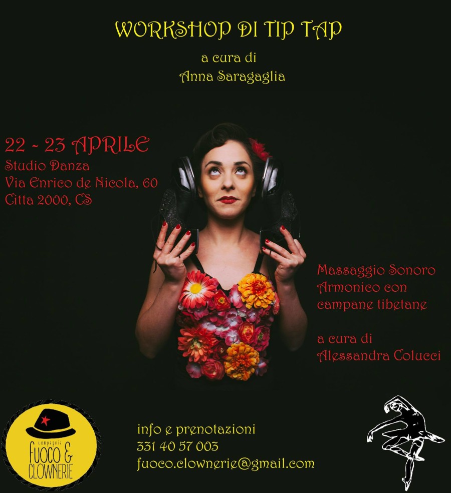 22 e 23 Aprile: Stage di Tip Tap a Cosenza